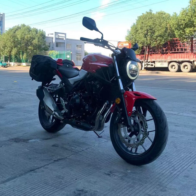 适用本田cb400f摩托车改装cb650r原装大灯总成改装车灯cb500f圆灯