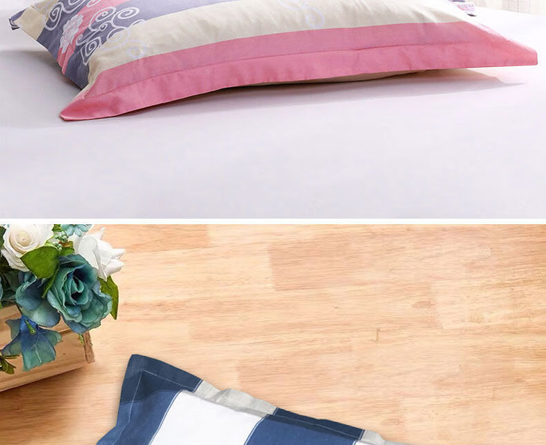 加厚棉老粗布枕套一对2只拉链式开口粗布面料枕头套枕芯套4874cm彼岸