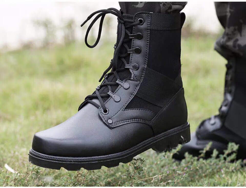 现货秒发陆战靴春夏季透气军迷作战靴高帮男陆战靴沙漠战术靴军勾鞋