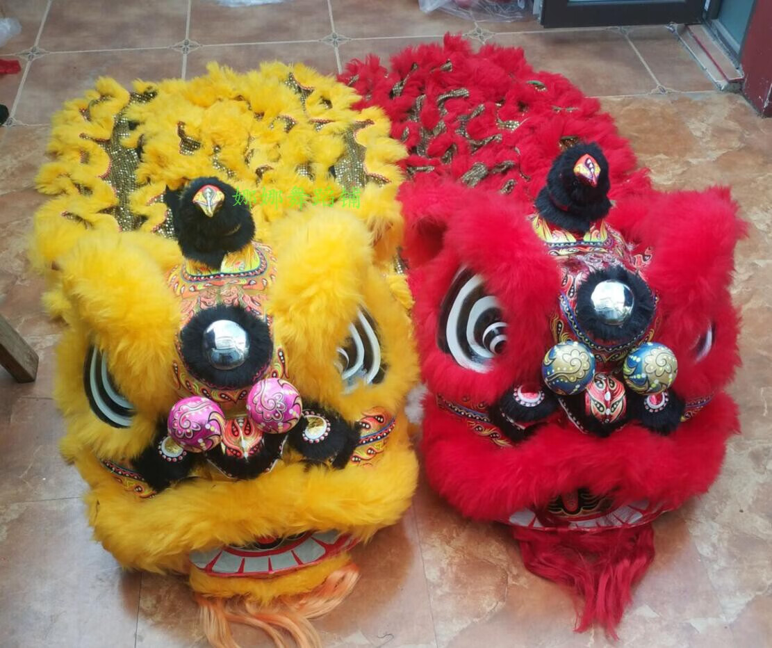 南狮醒狮广东醒狮正宗佛山醒狮南狮澳洲羊毛醒狮正宗佛山醒狮竹编 忱