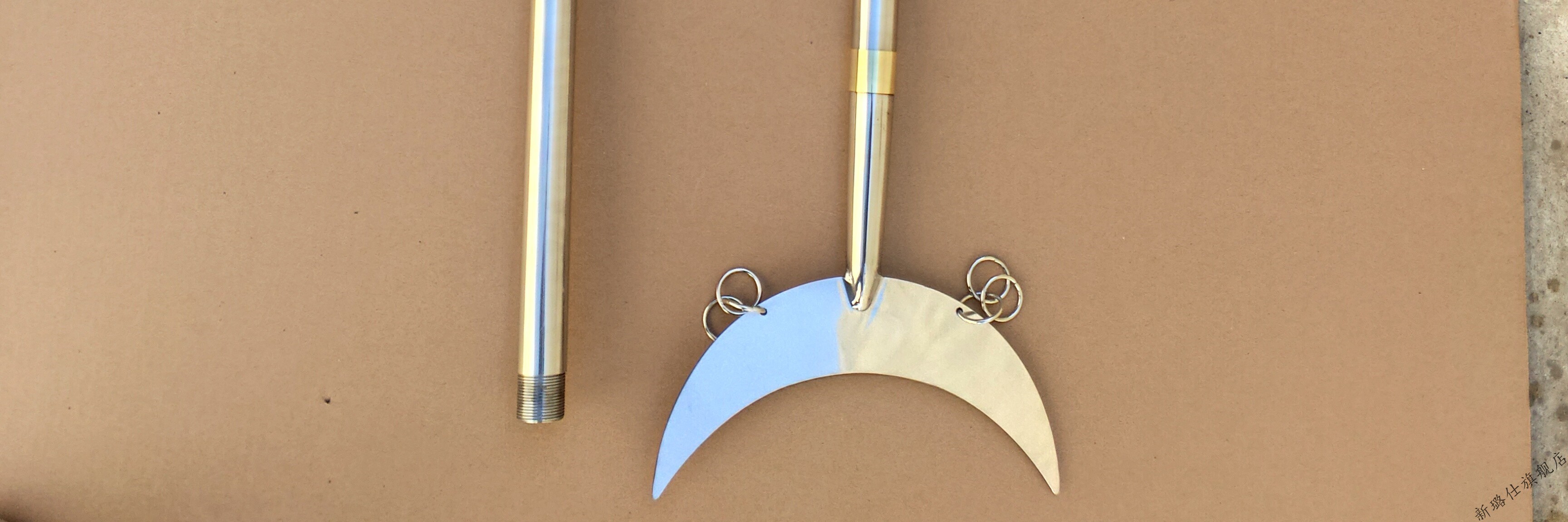 人气高端不锈钢月牙铲工兵铲武术器械禅杖沙僧用铲和尚方便铲长金钱铲