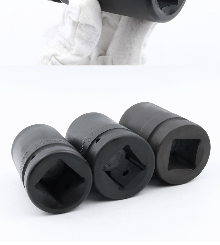 定制1寸大风炮套筒气动加强重型套筒省力扳手厚轮胎套筒头子 1寸17mm