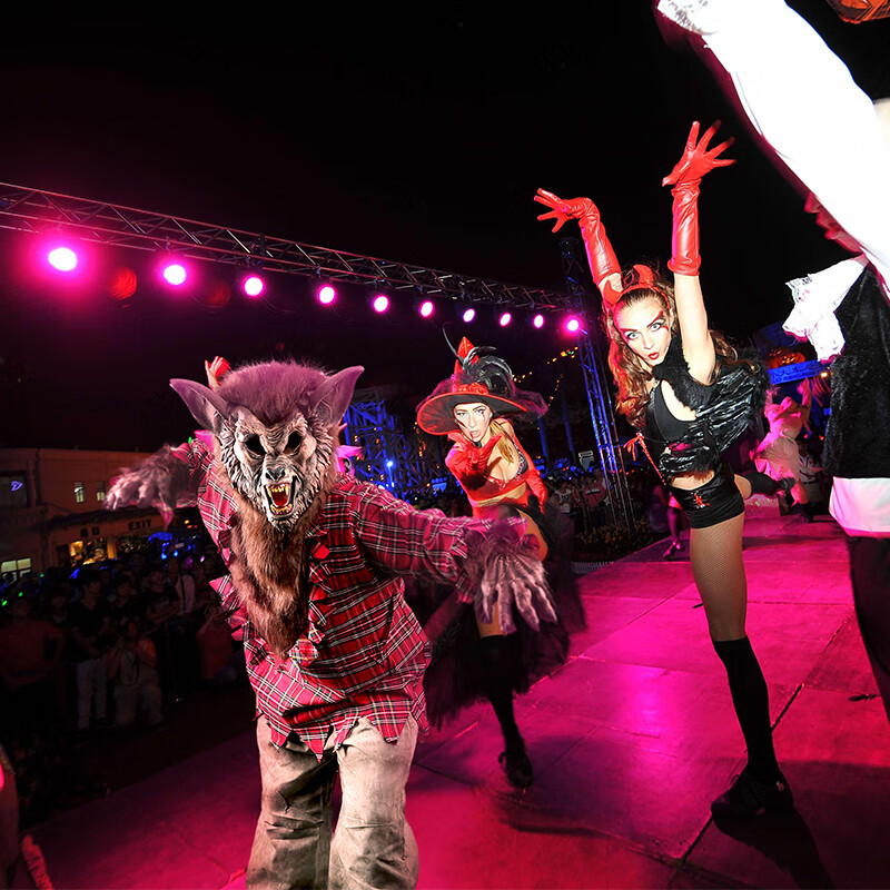 万圣节服装男酒吧演出服恐怖狼人装扮cosplay儿童丧尸鬼衣服成人蓝色