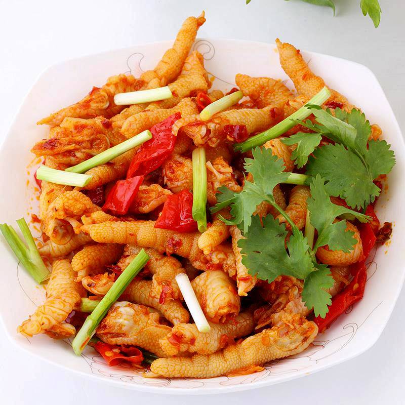 泡椒凤爪红油味鸡爪130g袋装重庆友友泡凤爪鸡脚麻辣零食小吃130g3袋