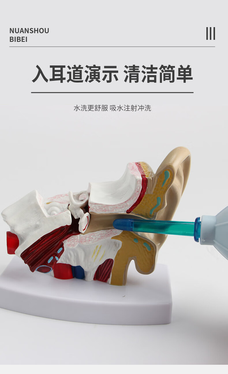 耳朵清洗器耳道冲洗器耳朵冲洗器洁耳球洗耳神器洗耳朵器耳洞耳道冲洗