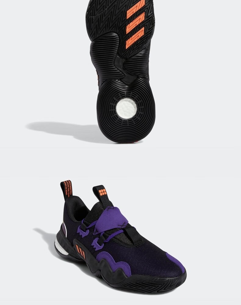 adidas阿迪达斯官方特雷杨1代男女签名版篮球鞋gz4627 黑/紫 40 245mm