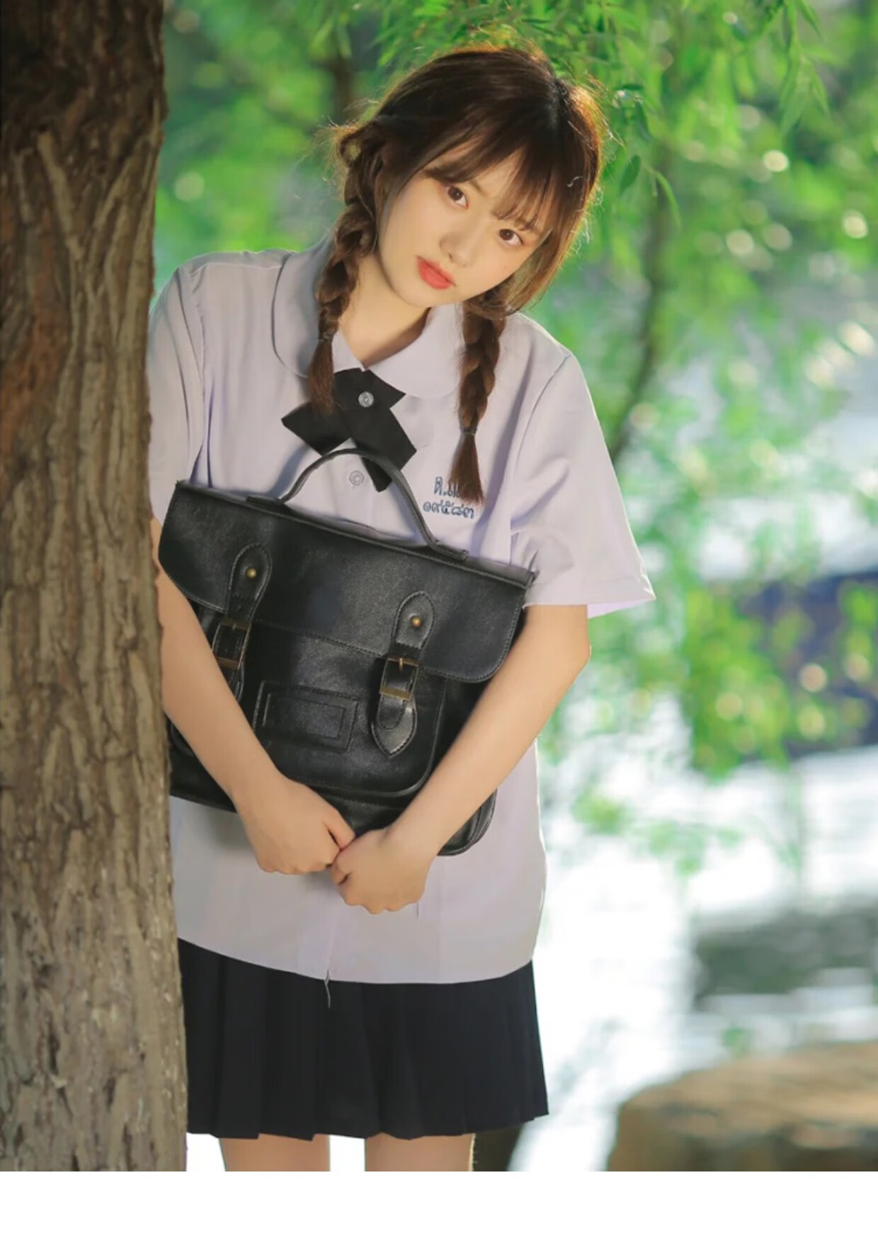 桦盼齐 泰国泰式校服jk制服女学院风诺娜衬衫男女全套高中生毕业班服