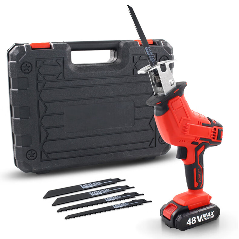 电动锂电锯往复锯充电式48vf马刀锯家用多功能木工小型手提锯大功率