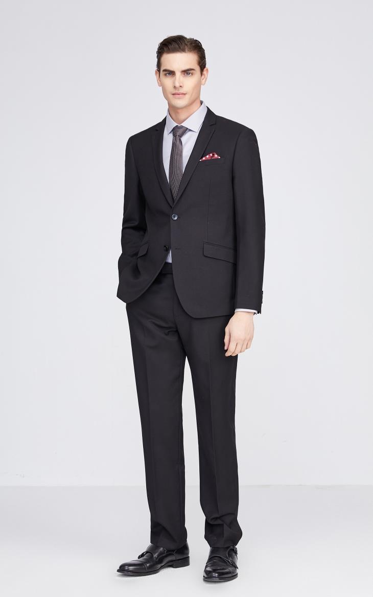 selected思莱德男士新品合体版型平驳领商务正装西服s42015x505 深