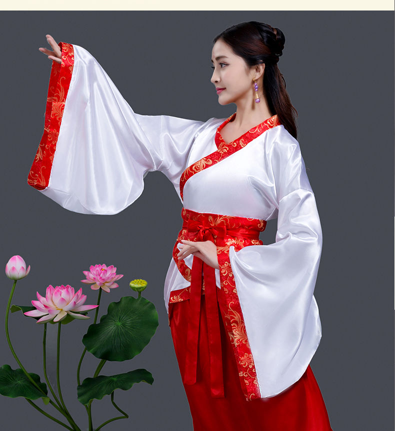 唐装古装汉服女仙女贵妃公主演出服古典舞蹈汉唐曲裾服表演服襦裙