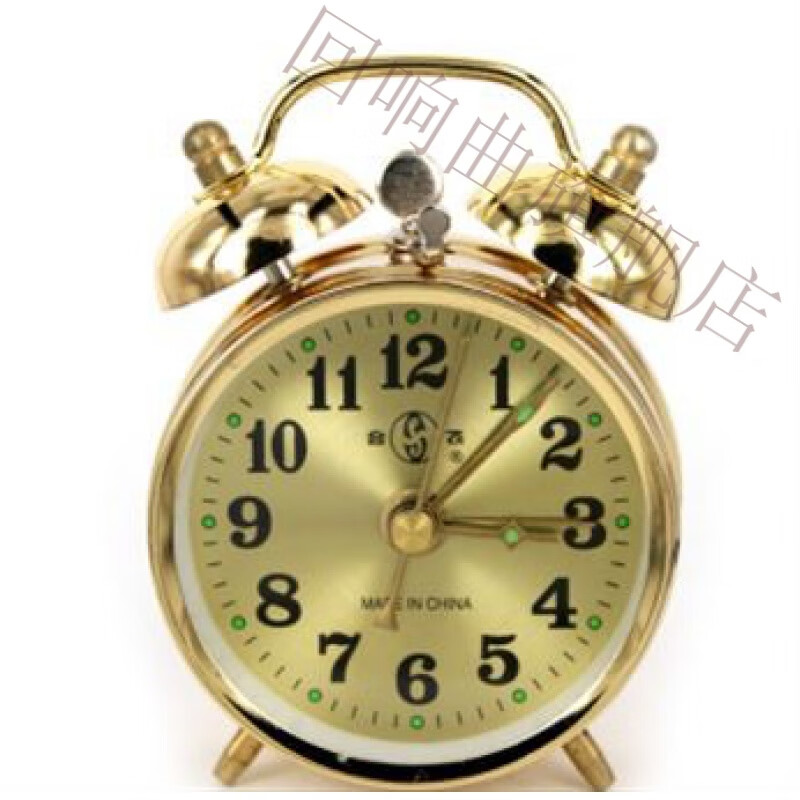 机械闹钟上发条 发条闹钟机械闹钟金属机芯老式发条手动上发条上弦