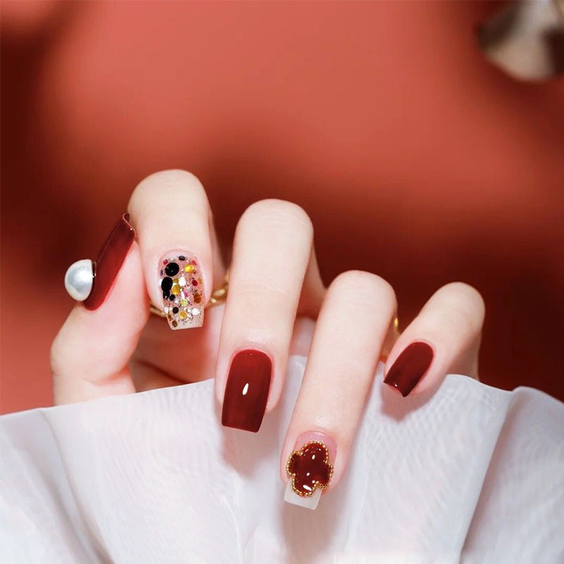 孜甲花手工定制光疗甲假指甲成品贴片手工甲成品手工美甲手指甲 图7款