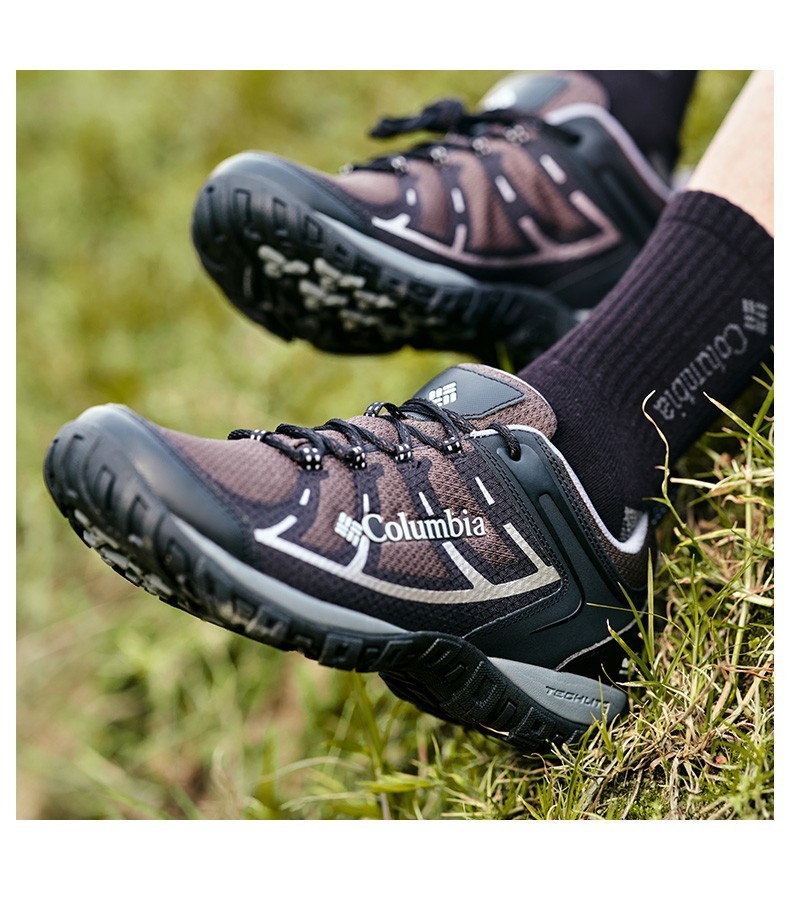 columbia哥伦比亚户外男士outdry防泼水轻盈缓震耐磨徒步鞋dm12