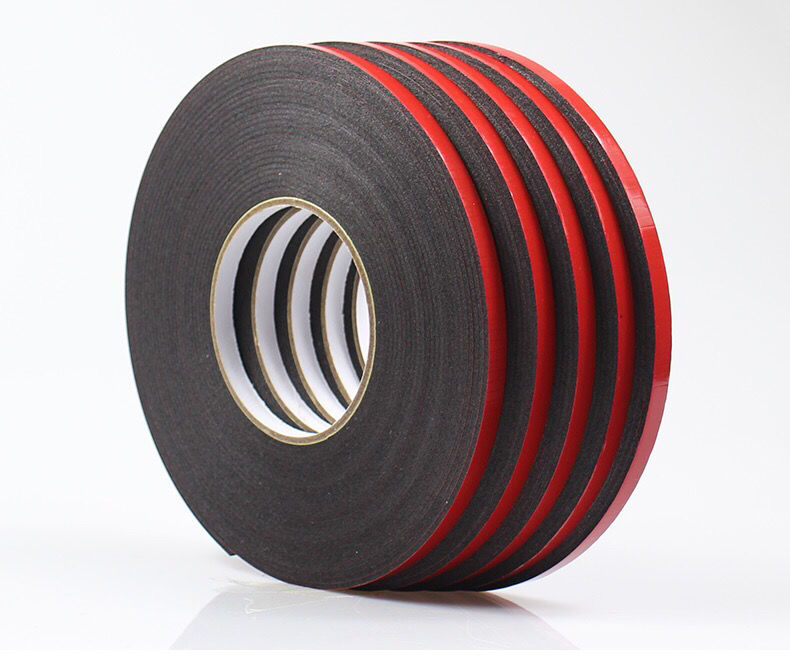 双面胶力无痕超薄泡沫海绵防水耐高温车用胶带汽车专用定制胶 宽1厘米