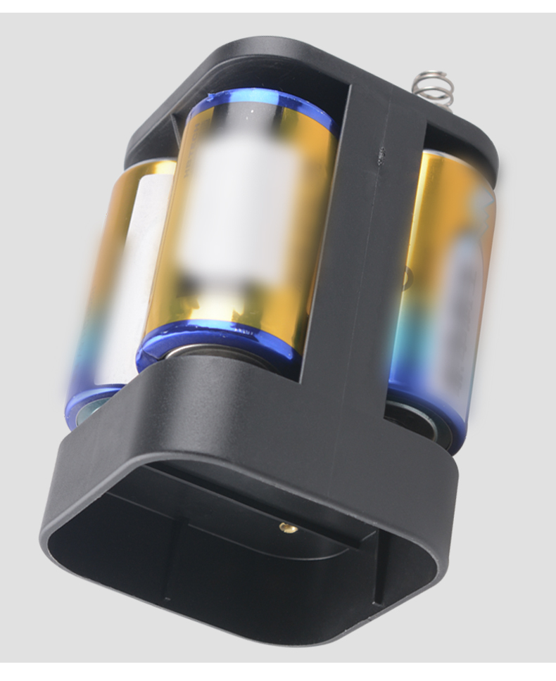 山峰户外强光应急手提探照灯高亮17led装4节1号干电池手电筒不带电池