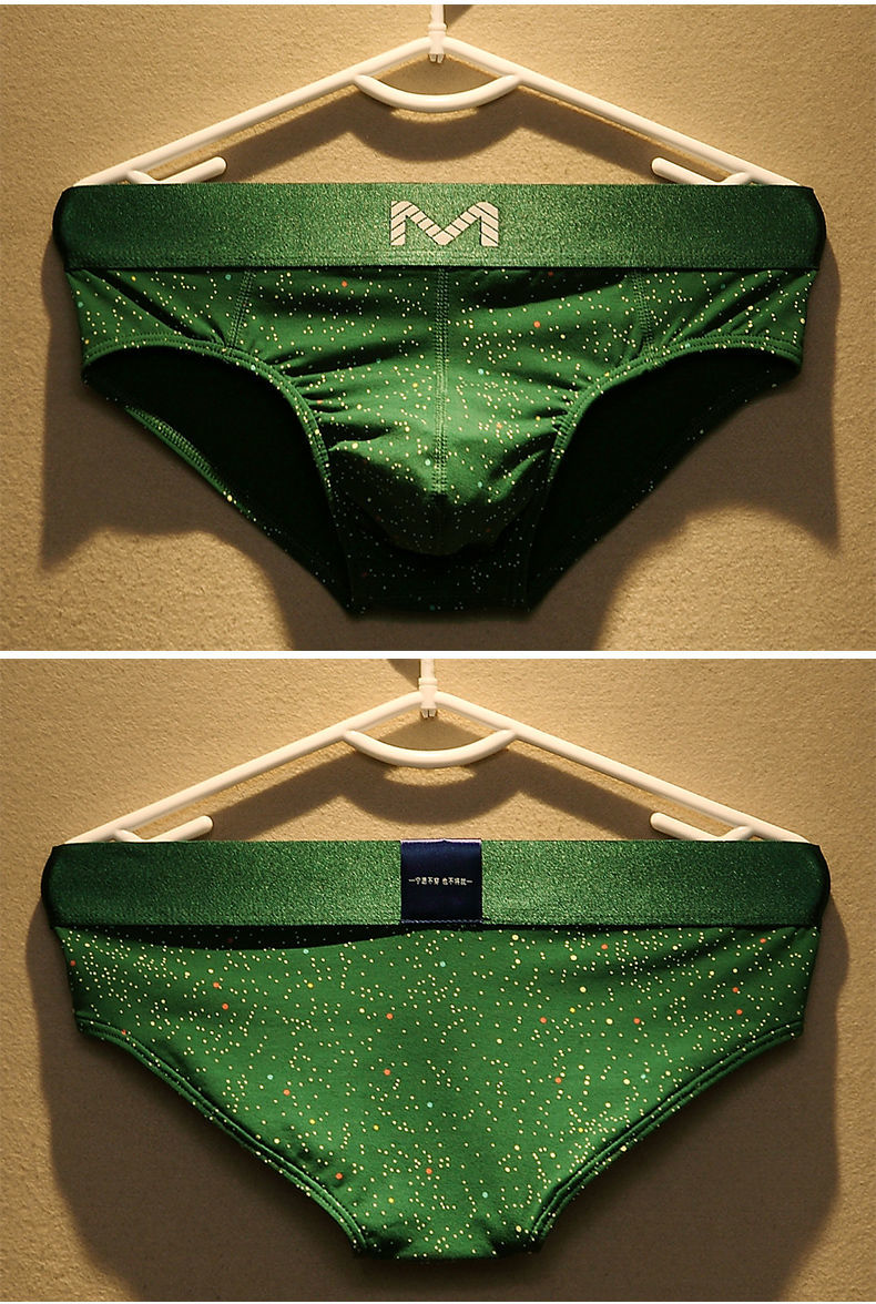 潮流男士三角内裤男棉韩版个性男生青年学生低腰u凸性