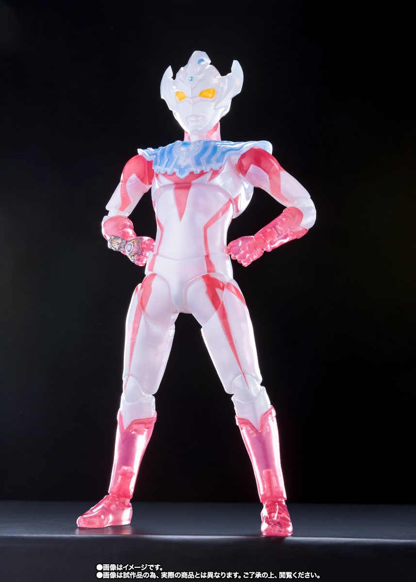 万代shf泰迦泰伽奥特曼可动人偶透明泰迦会场限定手办模型shf泰迦