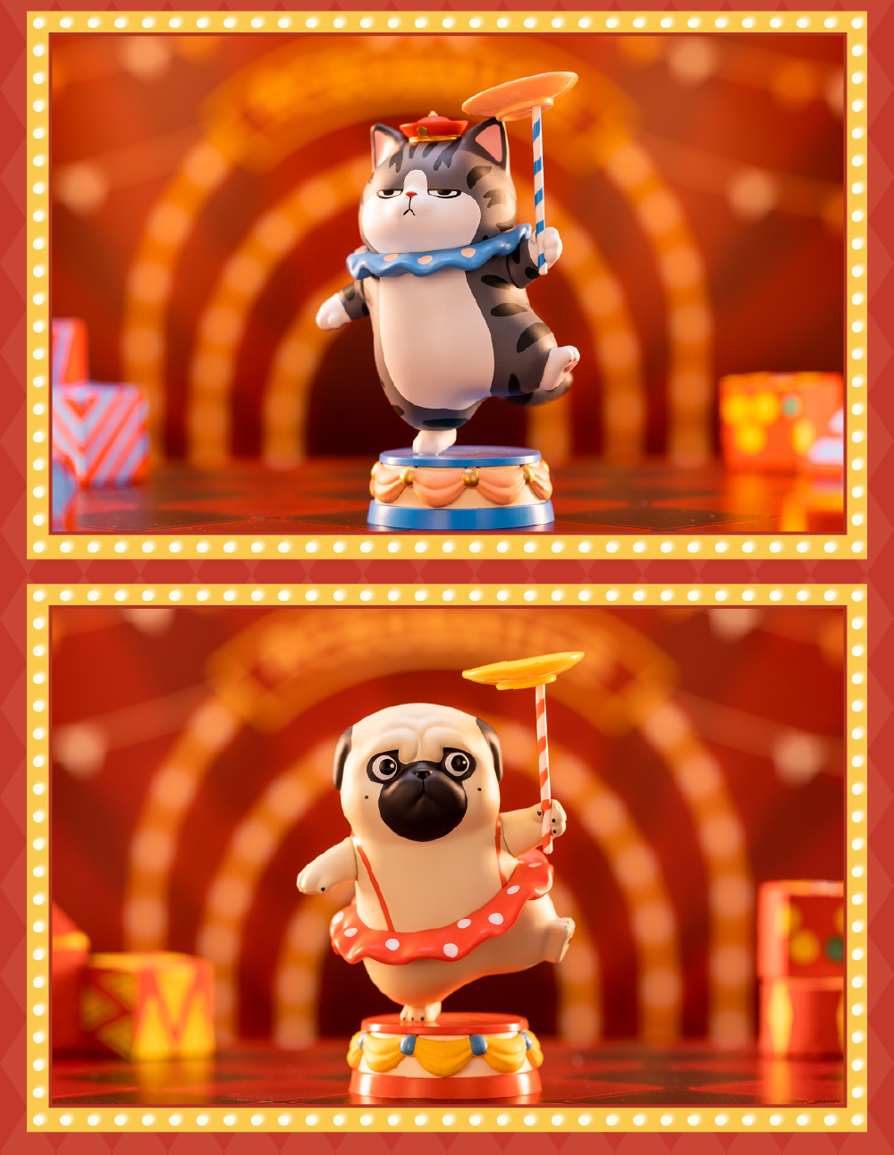 【52toys】吾皇巴扎黑游园会系列盲盒潮玩手办周边心意礼物摆件 端盒