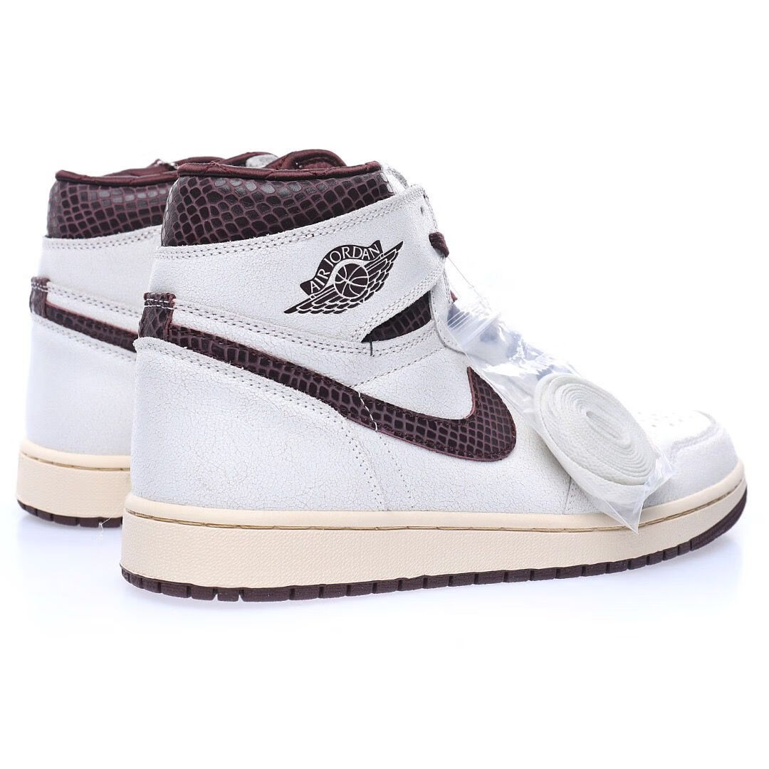 【官方旗舰】aj1retro high og "white sail/maroon"经典复古高帮球鞋