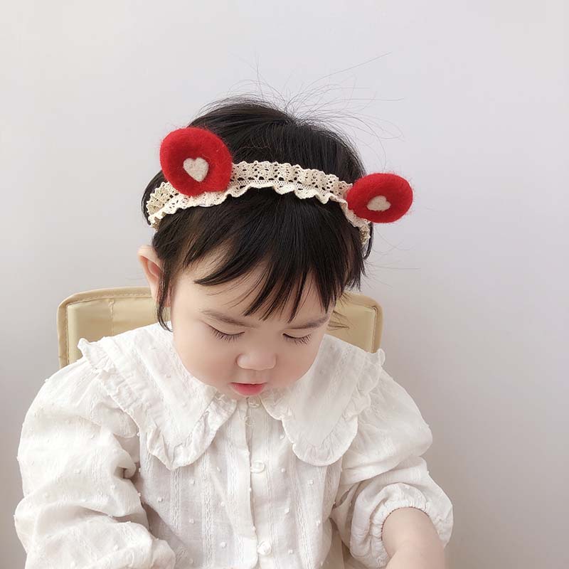 婴儿发带 女婴 婴儿发带公主婴幼儿头饰护囟门帽女宝宝可爱超萌秋冬