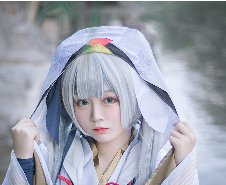 雪初音cos初音和服未來雪之巫女cosplay服裝神樂鈴均碼