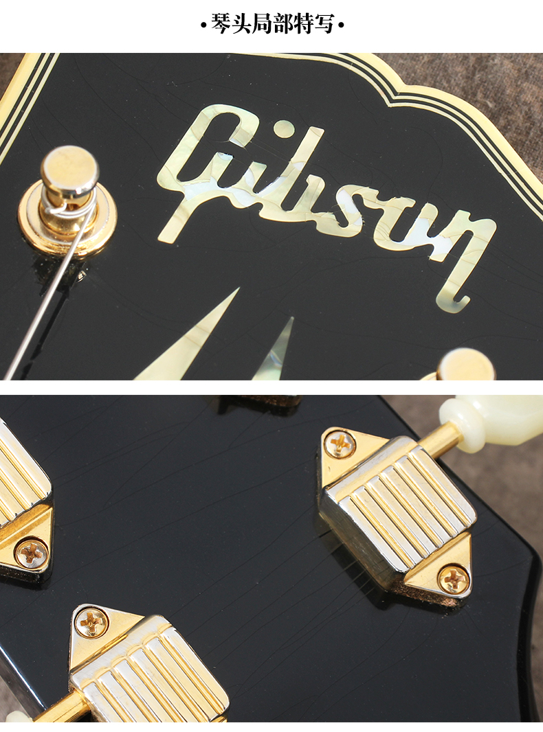 gibson吉普森1957墨菲lp做旧款goldtop黑美人custom电vos吉他r71957lp