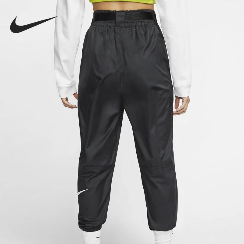 nike耐克运动裤女裤2021夏季新款时尚腰带健身透气训练裤宽松束腿运动