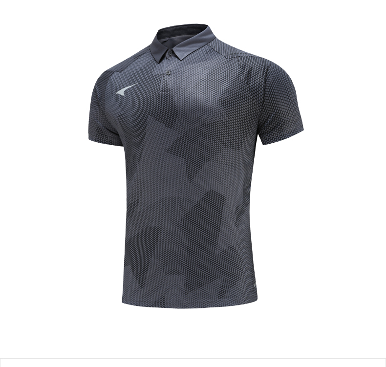 ucan锐克新款短袖polo衫男子团队时尚成人休闲运动训练t恤珊瑚红m