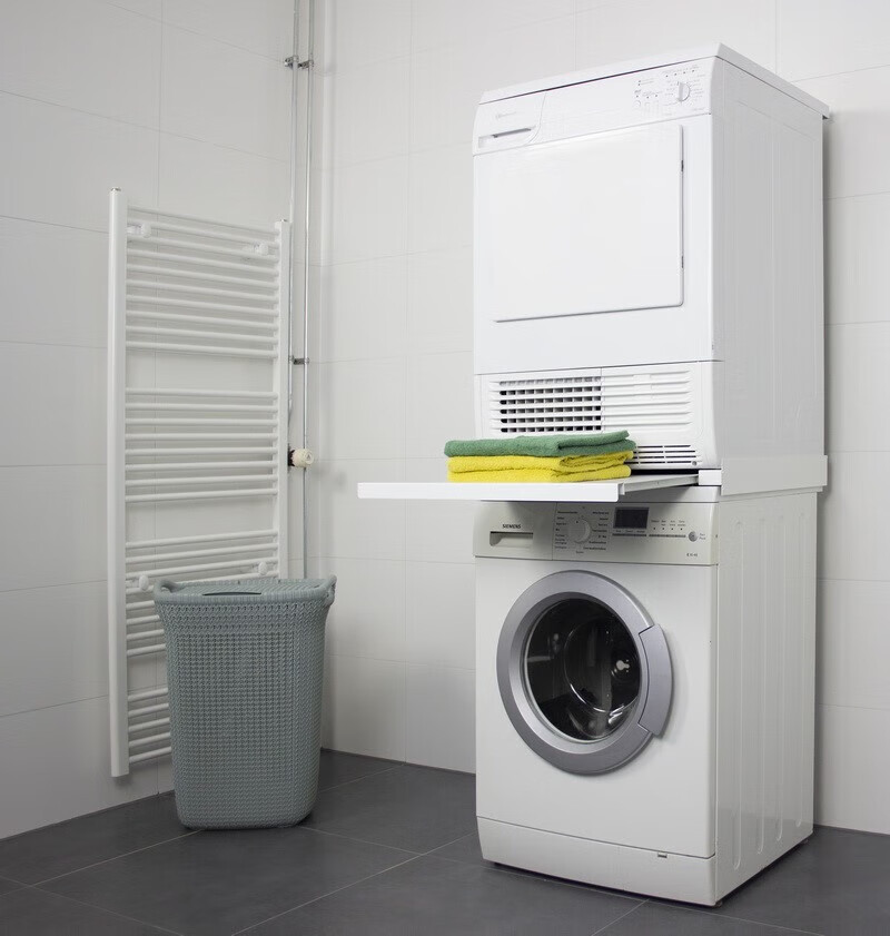 干衣机架烘干机连接架叠放架折衣板洗衣机连接架通用免打孔 尾单普通