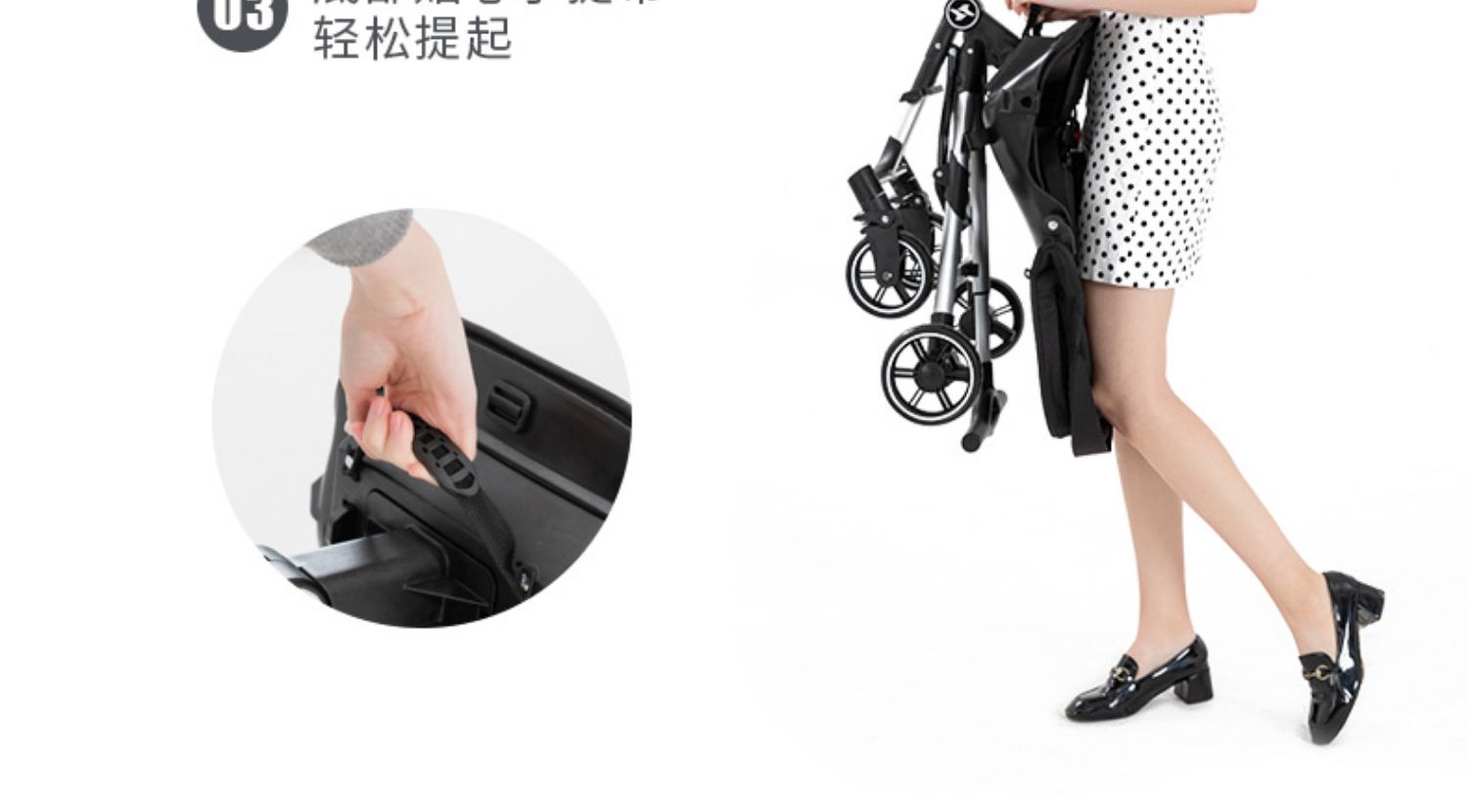 迪士尼 小孩子骑的yuribaby高景观溜娃神器可坐可躺可折叠轻便双向