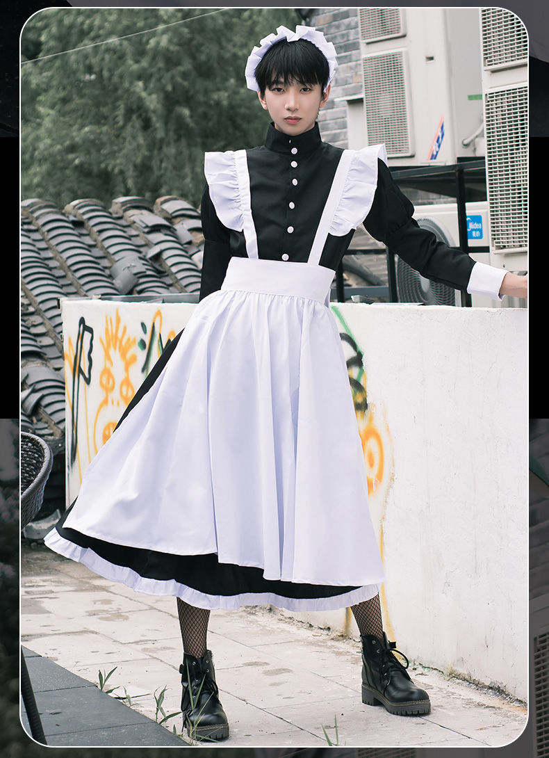 男仆cos男穿女仆装女装大佬cosplay服装可爱洛丽塔咖啡厅反串 男仆装