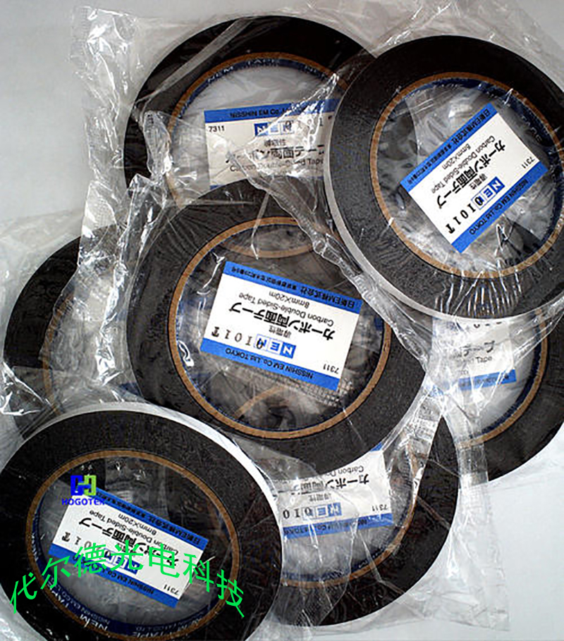 sem导电胶带电镜 nem日新原装双面碳碳导电胶带7311 7321 731蓝色内圈
