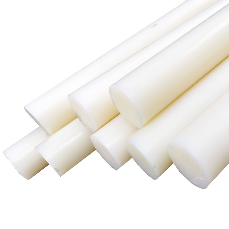尼龙棒材塑料棒实心圆柱白色棒pa6耐磨棒pa661010黑色mc浇筑加工 直径
