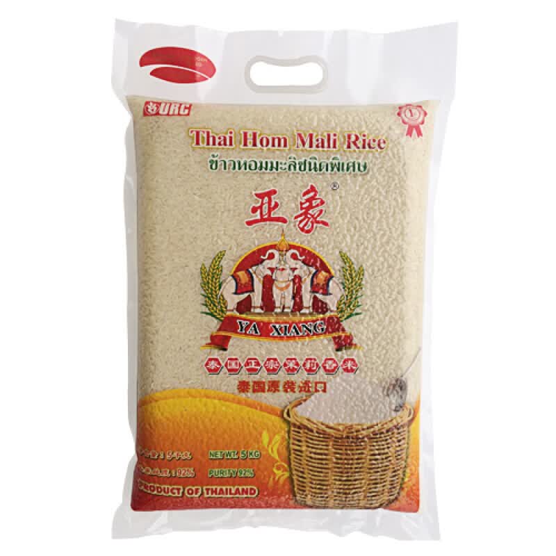 预售亚象泰国香米5kg10斤茉莉香米进口新米大米绿色健康