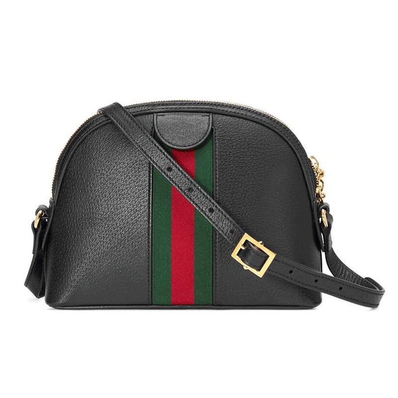 gucci古驰包包女斜挎包酷奇女包单肩经典双g贝壳包白色皮革