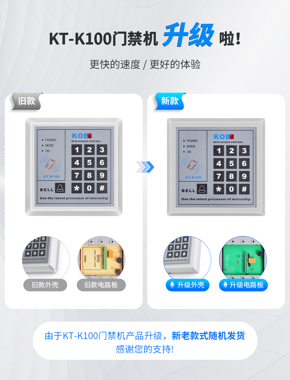 kob刷卡密码门禁机感应一体机cpu识别电子主机门禁系统新款插排款id版
