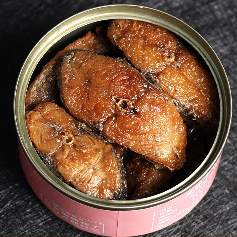冷格庄五香鲅鱼罐头即食海鲜熟食罐装红烧刀鱼五香带鱼香酥黄花鱼肉下