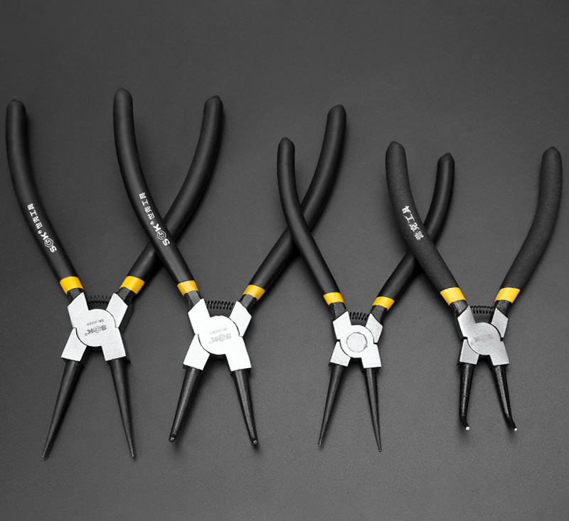 世克卡簧钳子大全 卡簧钳套装大号9寸13寸外卡卡环钳挡圈钳 9寸230mm