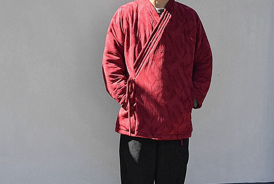 中国风男装加厚棉衣男中式棉服唐装盘扣大襟棉袄冬季外套宽松大码 砖