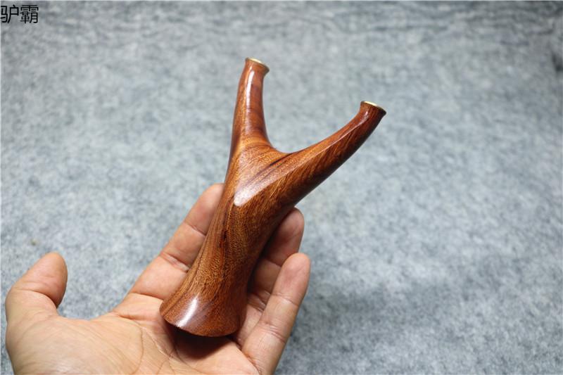 驴霸【不易折断】实木扁皮弹弓 坚韧成人户外传统弹弓 反曲飞虎叉铜头