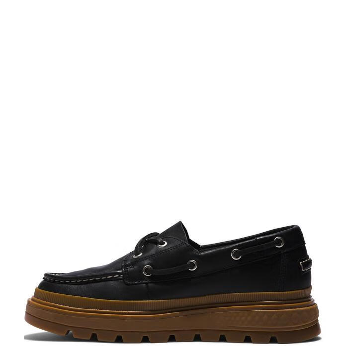 添柏岚(timberland)女休闲鞋低帮系带厚底船鞋舒适时尚经典 black