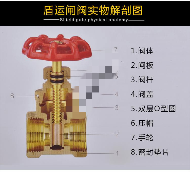 闸阀内部结构图图片