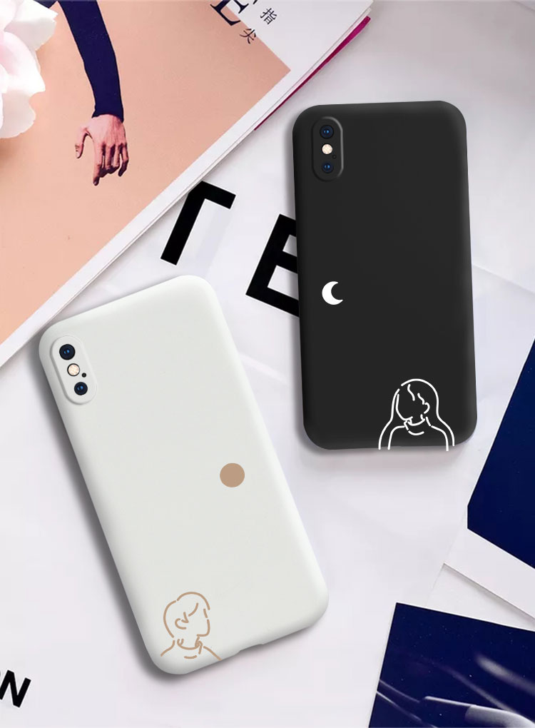 手机壳适用于苹果12秀恩爱iphone11个性华为mate30液态硅胶nova7简约