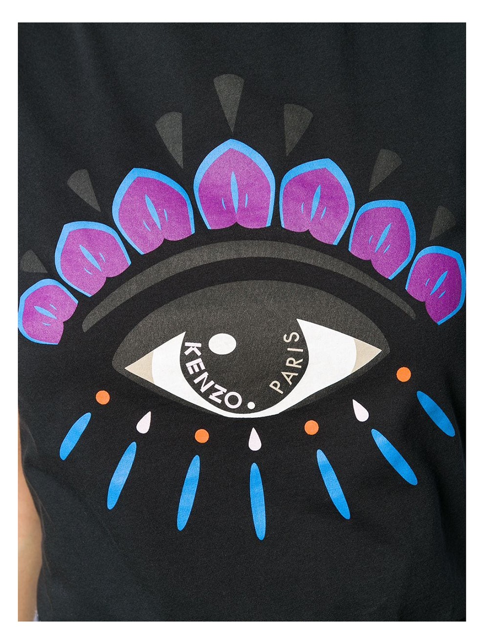 高田贤三女装 新款女士棉质眼睛图案圆领短袖t恤衫 2ts733 4yd奢侈品