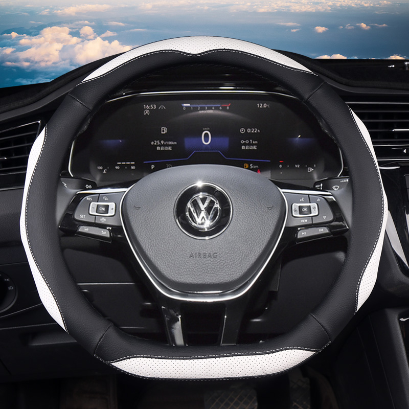 逸喆 适用于2021款大众朗逸plus方向盘套18/19年新朗逸启航汽车用品
