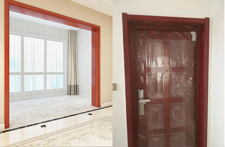 定制实木门套门框包边线条窗户套线垭口飘窗阳台门窗套保护套 墙厚单