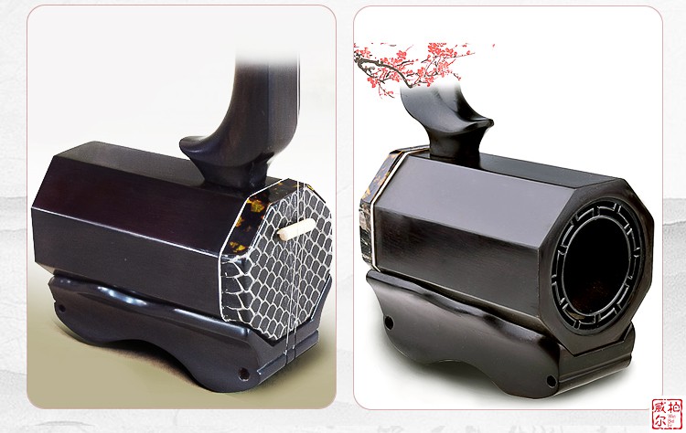 京选好物陈铮紫光檀曲胡乐器河南专业演奏级大弦戏剧专用精品坠胡精制