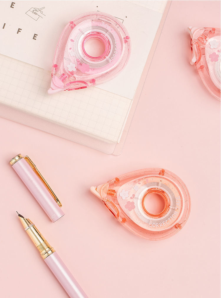 池柳中空笔座修正带樱花修改带翻笔涂改带心改正带樱花修正带6卡30