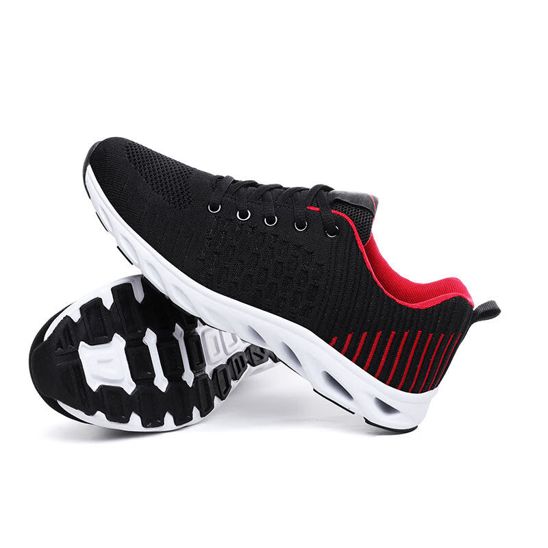 双星八特男鞋透气运动鞋男士休闲鞋子飞织跑步鞋学生韩版潮流秋季 wds