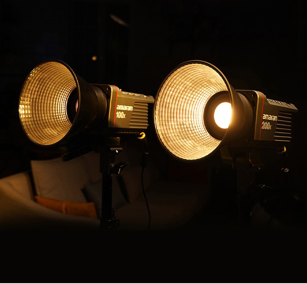 直播补灯摄影摄像影棚灯调色温人像拍照外拍灯amaran200d柔光灯笼套装